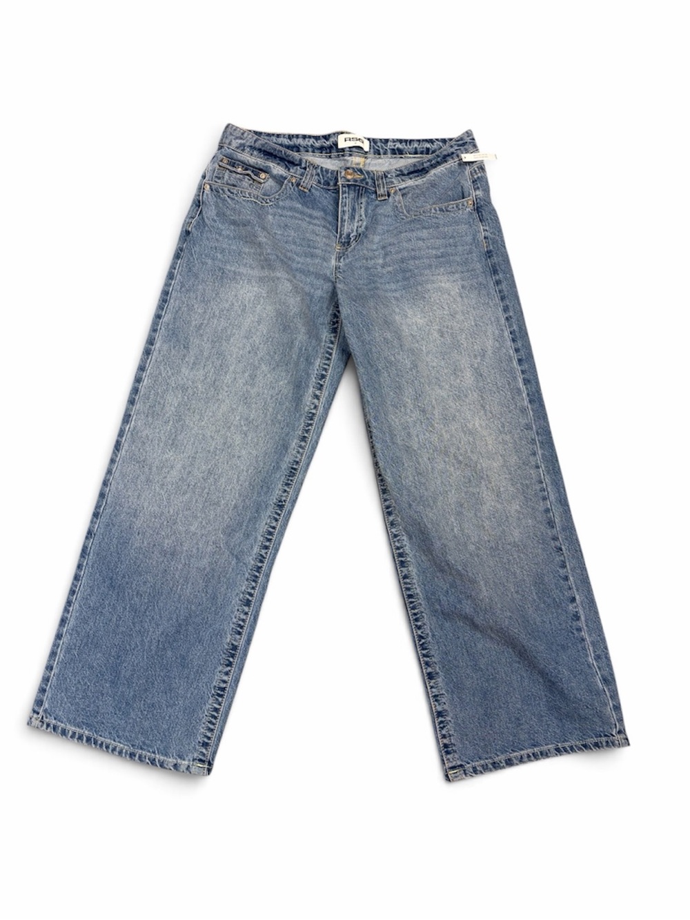 Women’s RSQ Wide-Leg Women's Jeans in Faded Blue Wash